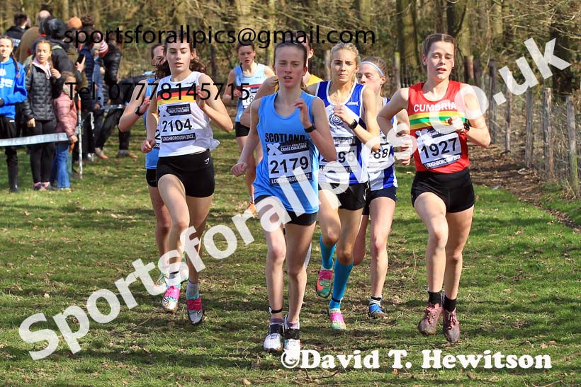 Womens Under-17s 2022 CAU Inter Counties Cross Country, Prestwold Hall, Loughborough.  Photo: David T. Hewitson/Sports for All Pics
